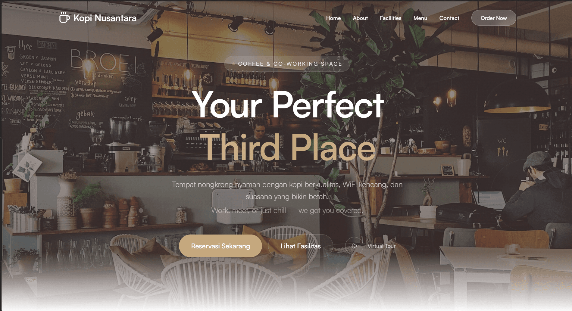 Kopi Nusantara - Coffee Shop Landing Page